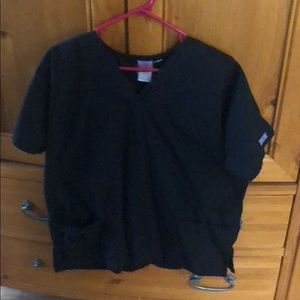 Black scrub top
